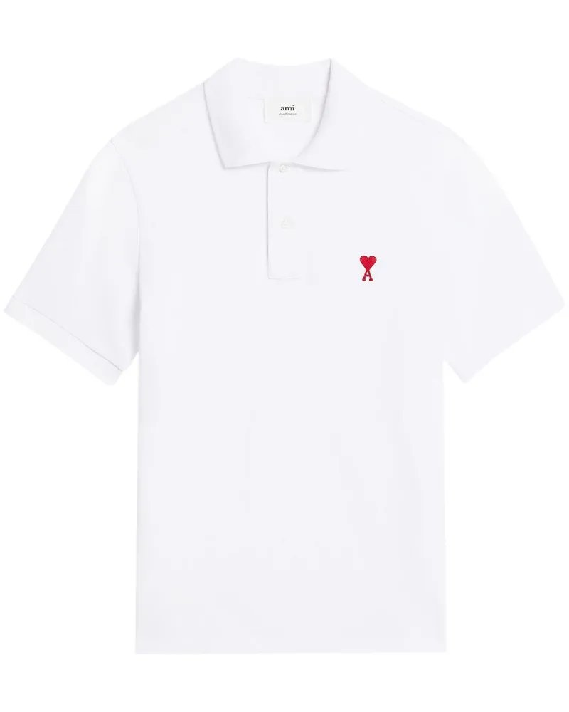 AMI Paris Ami de Coeur Poloshirt - Weiß Weiß