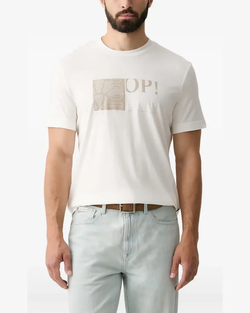 JOOP! logo-print crew-neck T-shirt - Weiß Weiß