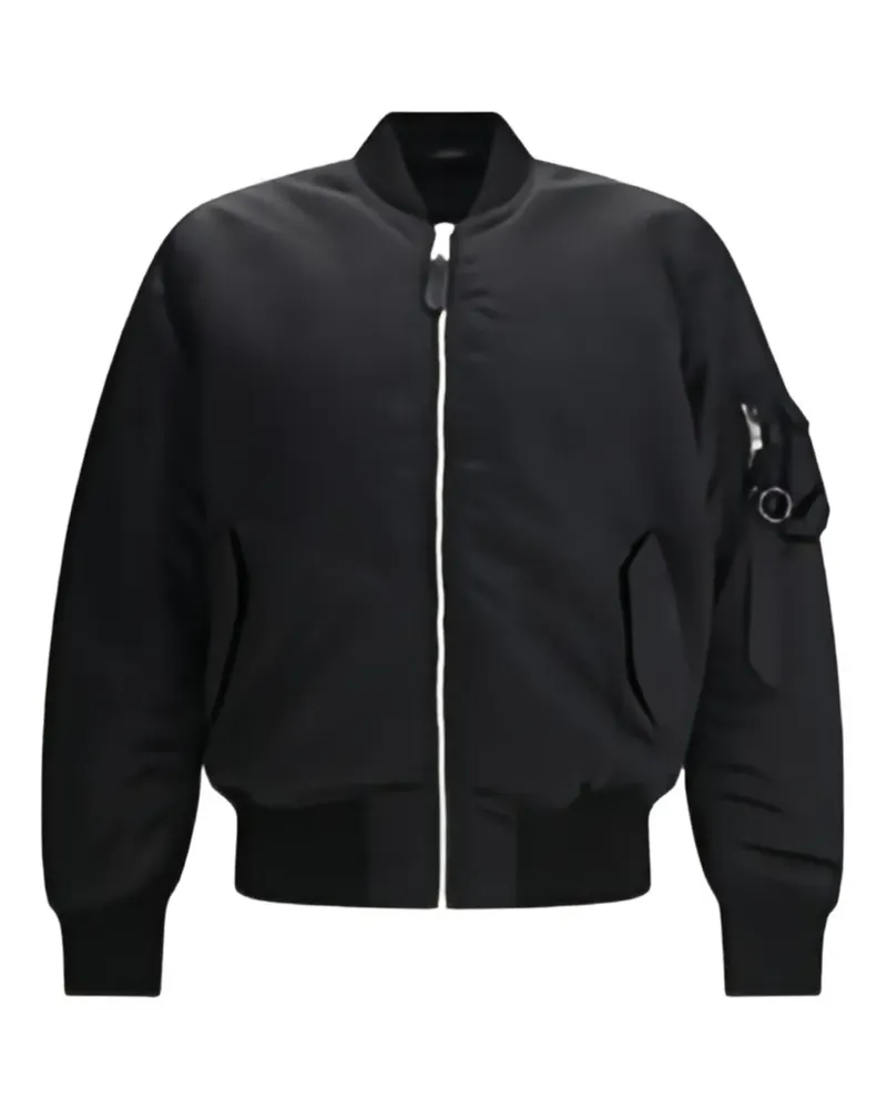 Alpha Industries Wendbare MA-1 3M Flight Jacke - Schwarz Schwarz