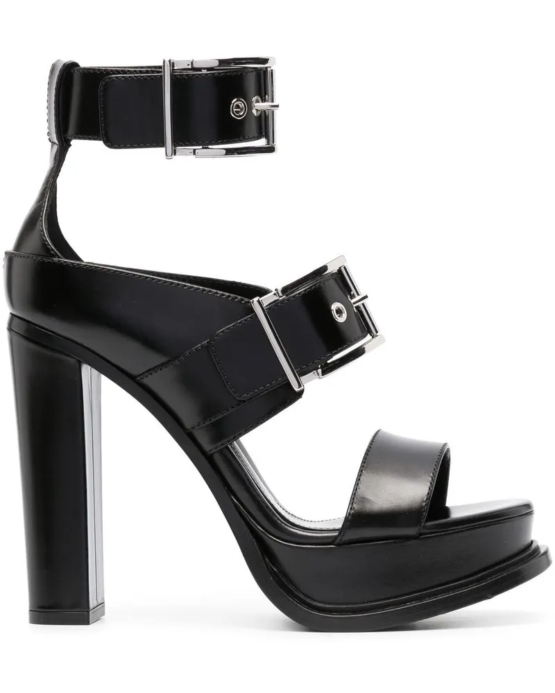 Alexander McQueen Sandalen mit Absatz 125mm - Schwarz Schwarz