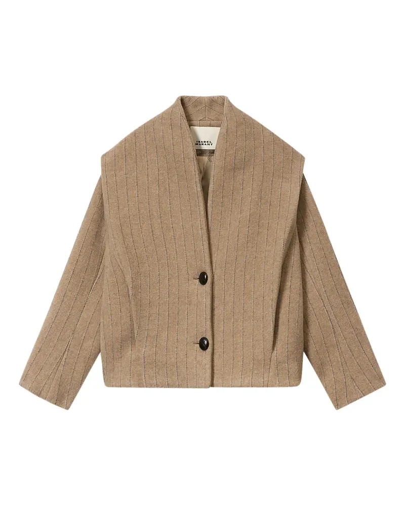 Isabel Marant Gestreifte Dyogo Jacke - Nude Nude
