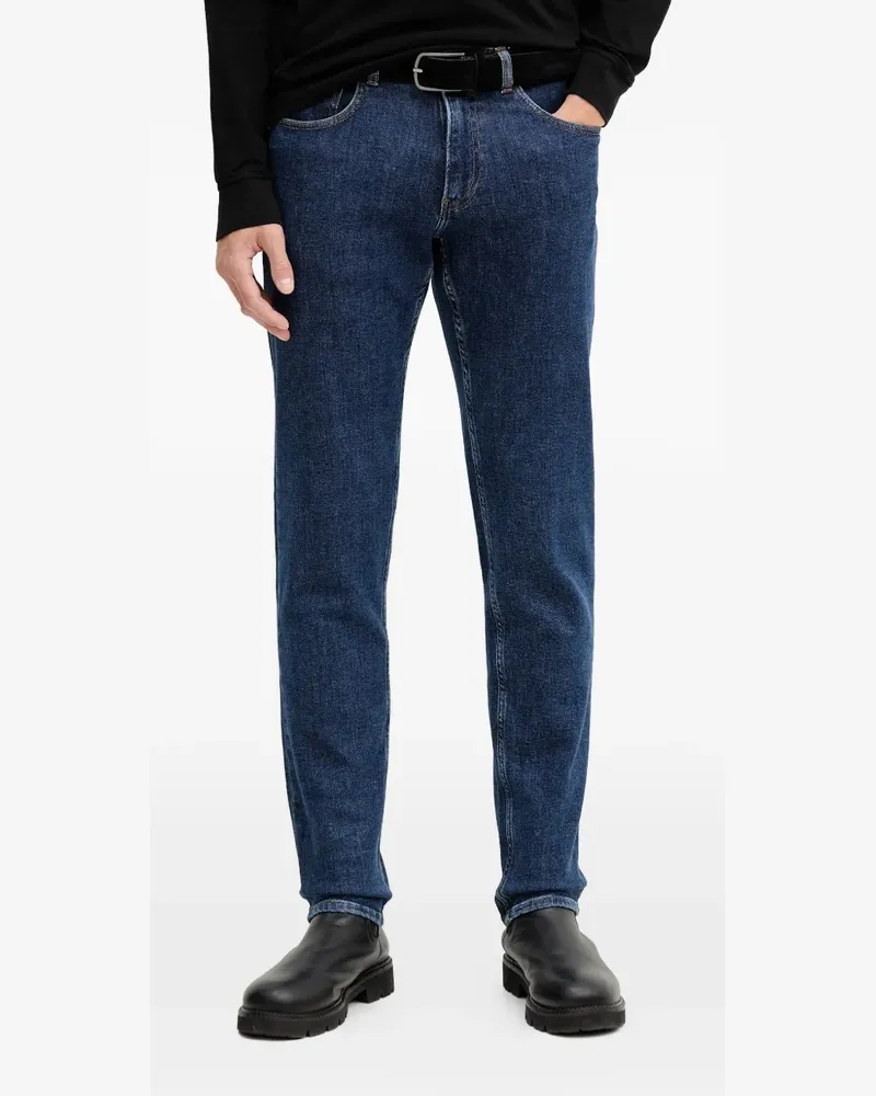 Trussardi Close belt straight-leg jeans - Blau Blau