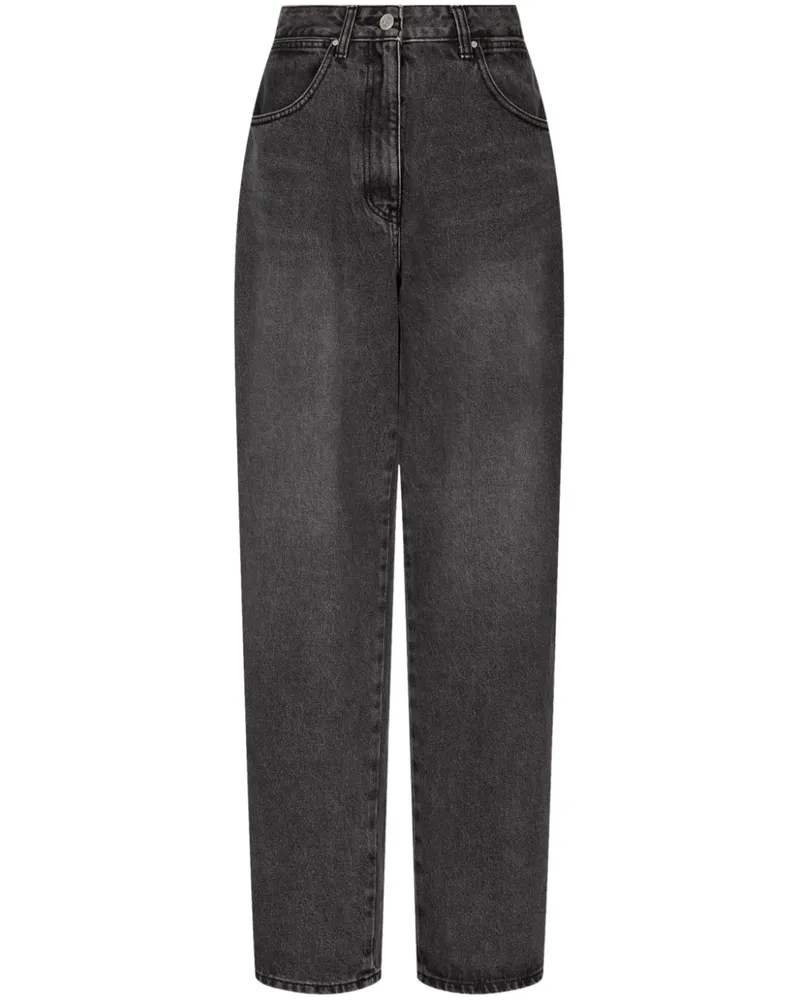 STUDIO TOMBOY Jeans mit Logo-Patch - Grau Grau