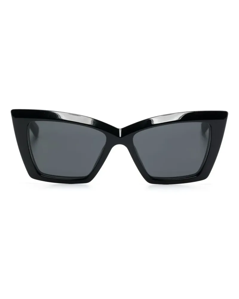 Saint Laurent Cat-Eye-Sonnenbrille mit Print - Schwarz Schwarz