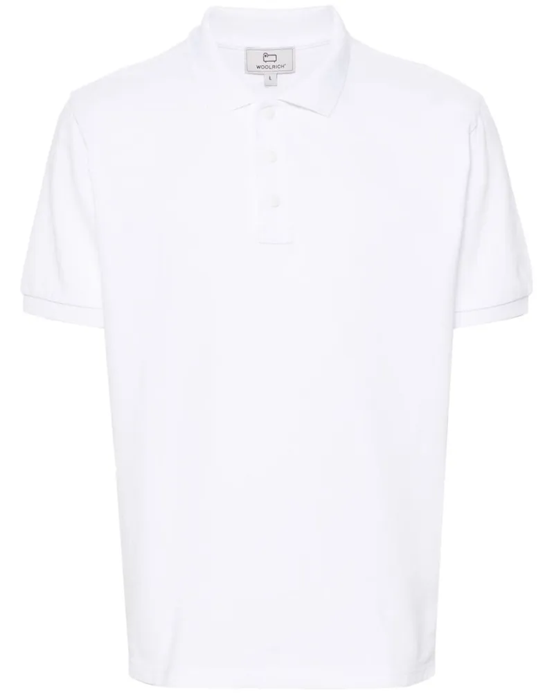 Woolrich Poloshirt mit Logo-Print - Weiß Weiß