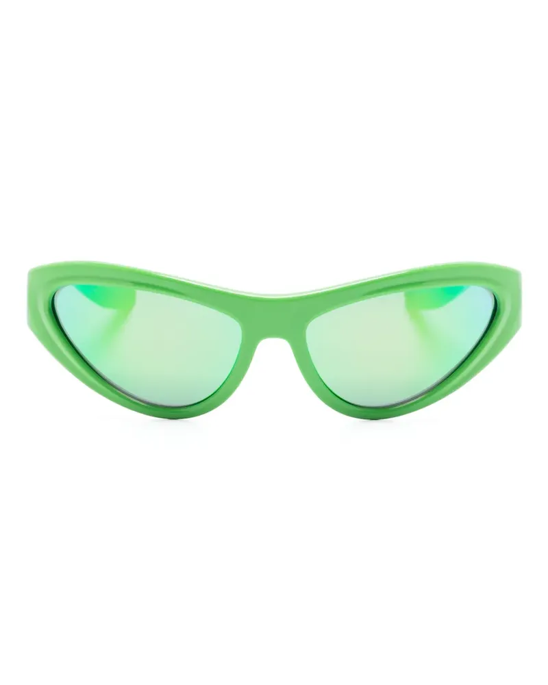 Dolce & Gabbana Shield-Sonnenbrille mit Farbverlauf - Grün Grün
