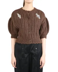 Simone Rocha short-sleeve cardigan Braun