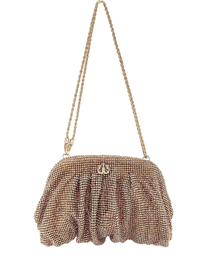 ISLA Clutch mit Kristallverzierung - Braun Braun