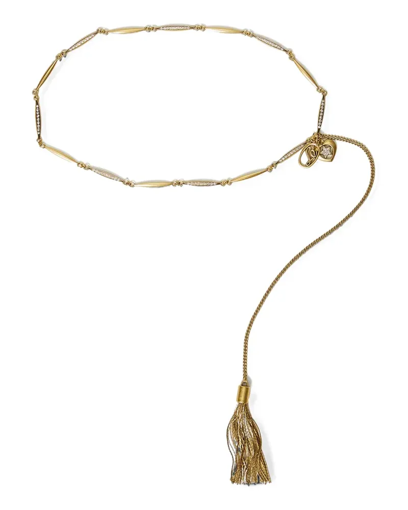 Twin-Set Kettengürtel mit Quastenanhänger - Gold Gold