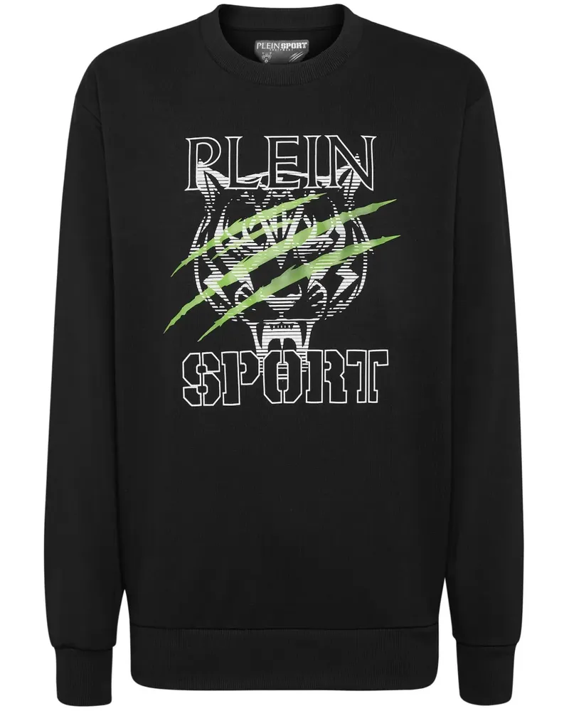 Philipp Plein Sweatshirt mit Tiger-Print - Schwarz Schwarz