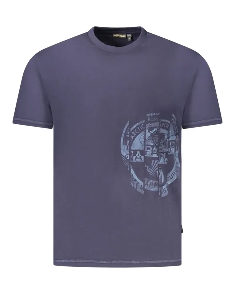 Napapijri graphic-print T-shirt - Blau Blau