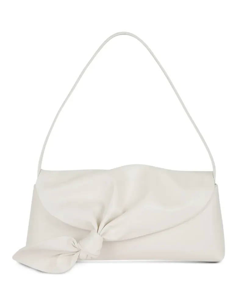 ROTATE Birger Christensen knot-detail leather shoulder bag - Weiß Weiß
