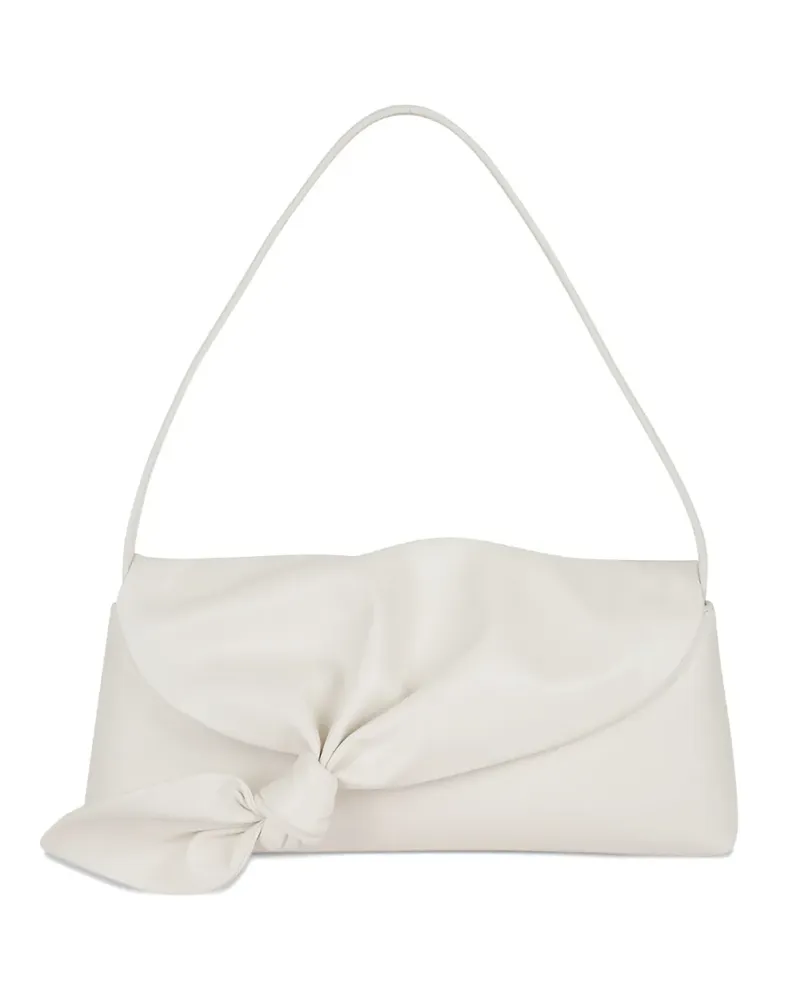 ROTATE Birger Christensen knot-detail leather shoulder bag - Weiß Weiß