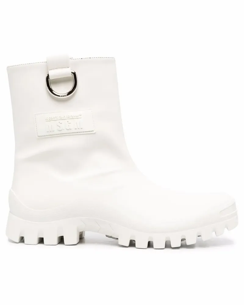 MSGM Stiefeletten mit runder Kappe - Weiß Weiß