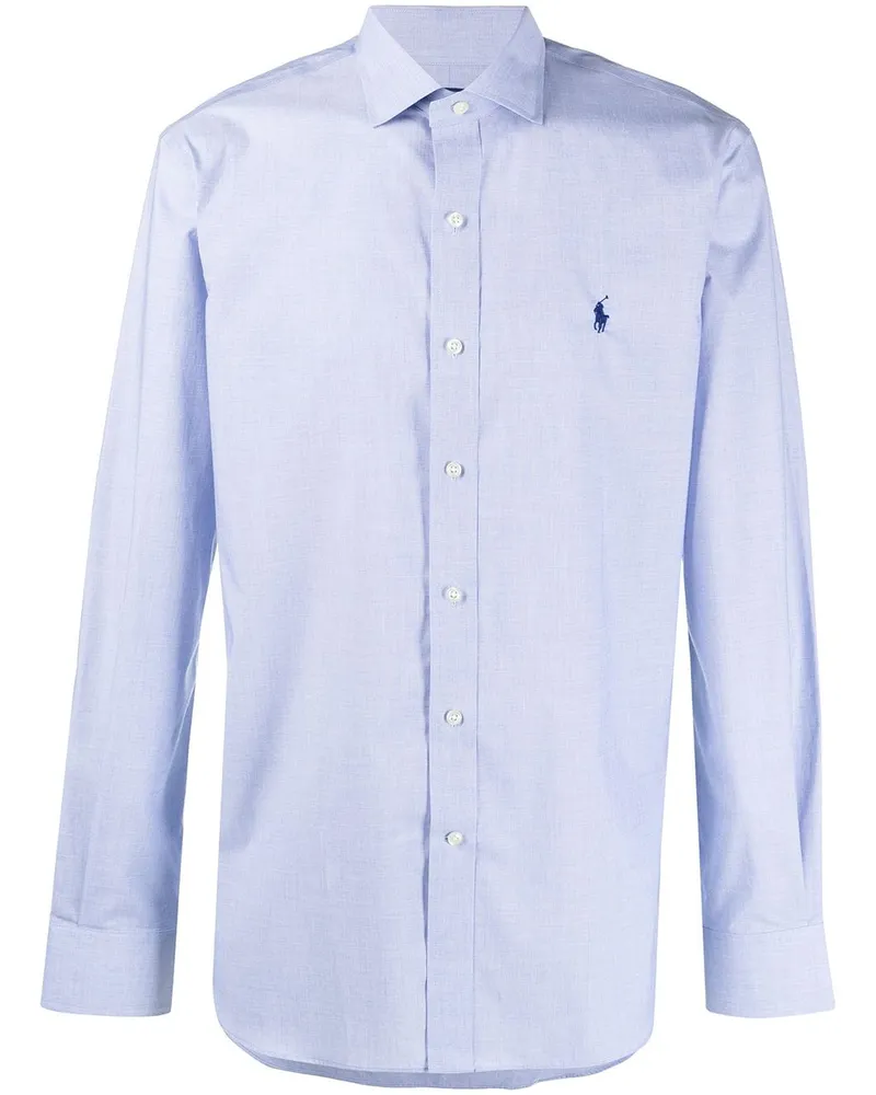 Ralph Lauren Hemd mit aufgesticktem Logo - Blau Blau