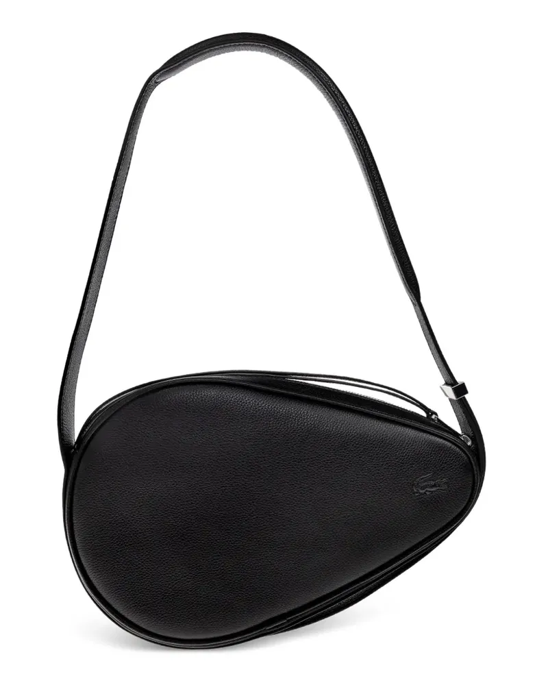 Lacoste Smash Court Schultertasche in Schlägerform - Schwarz Schwarz