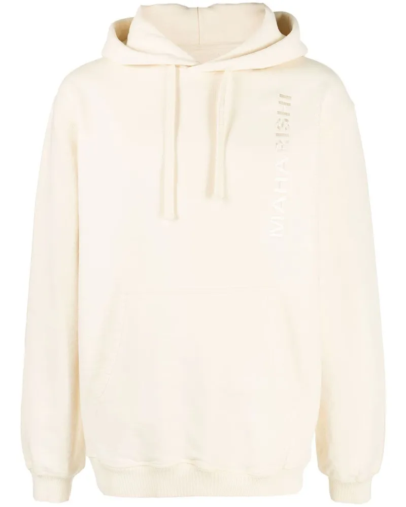 maharishi Hoodie mit Logo-Stickerei Nude