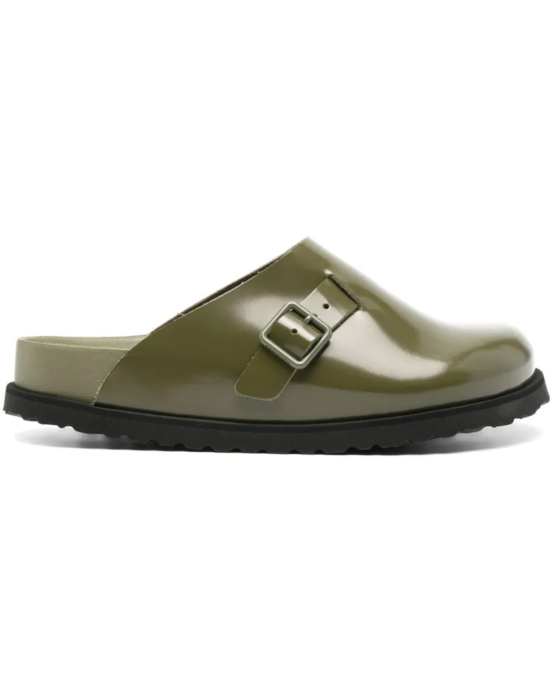 Birkenstock 33 Dougal Slipper aus Leder Grün