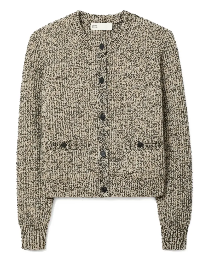 Tory Burch Tweed-Cardigan mit Taschen - Nude Nude
