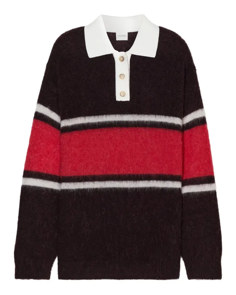 Closed Pullover mit Rugby-Streifen - Braun Braun