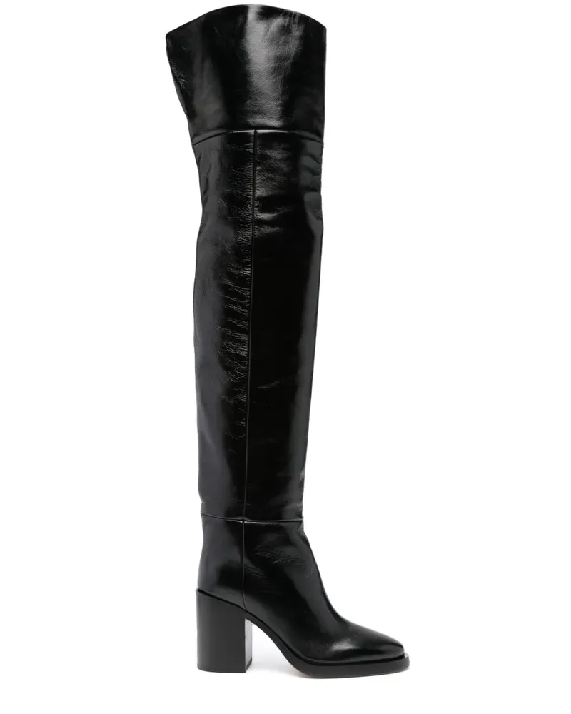 Paris Texas Ophelia Stiefel 95mm - Schwarz Schwarz