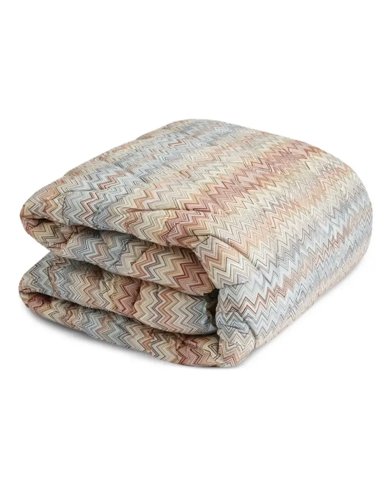 Missoni Home Gesteppte Decke mit Zickzackmuster - Braun Braun