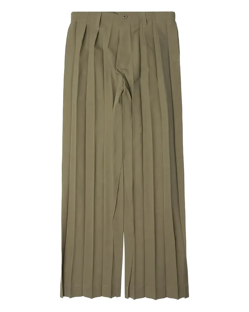 Issey Miyake Edge pleated trousers - Nude Nude