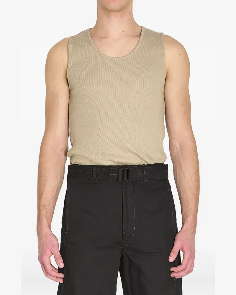 Christophe Lemaire ribbed tank top - Nude Nude