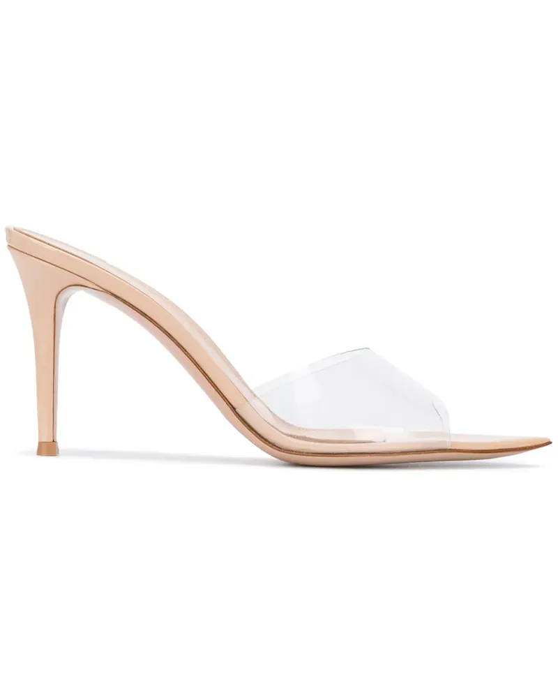 Gianvito Rossi Elle' Mules, 95mm - Nude Nude