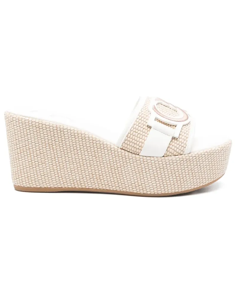 Casadei Valentino Garavani Wedge-Sandalen - Weiß Weiß
