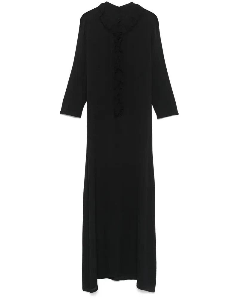 Société Anonyme Silfra Maxikleid - Schwarz Schwarz