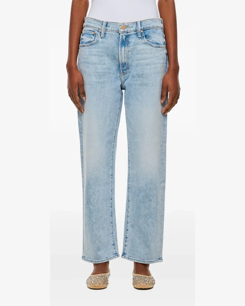 Mother The Ditcher Zip Ankle Jeans - Blau Blau