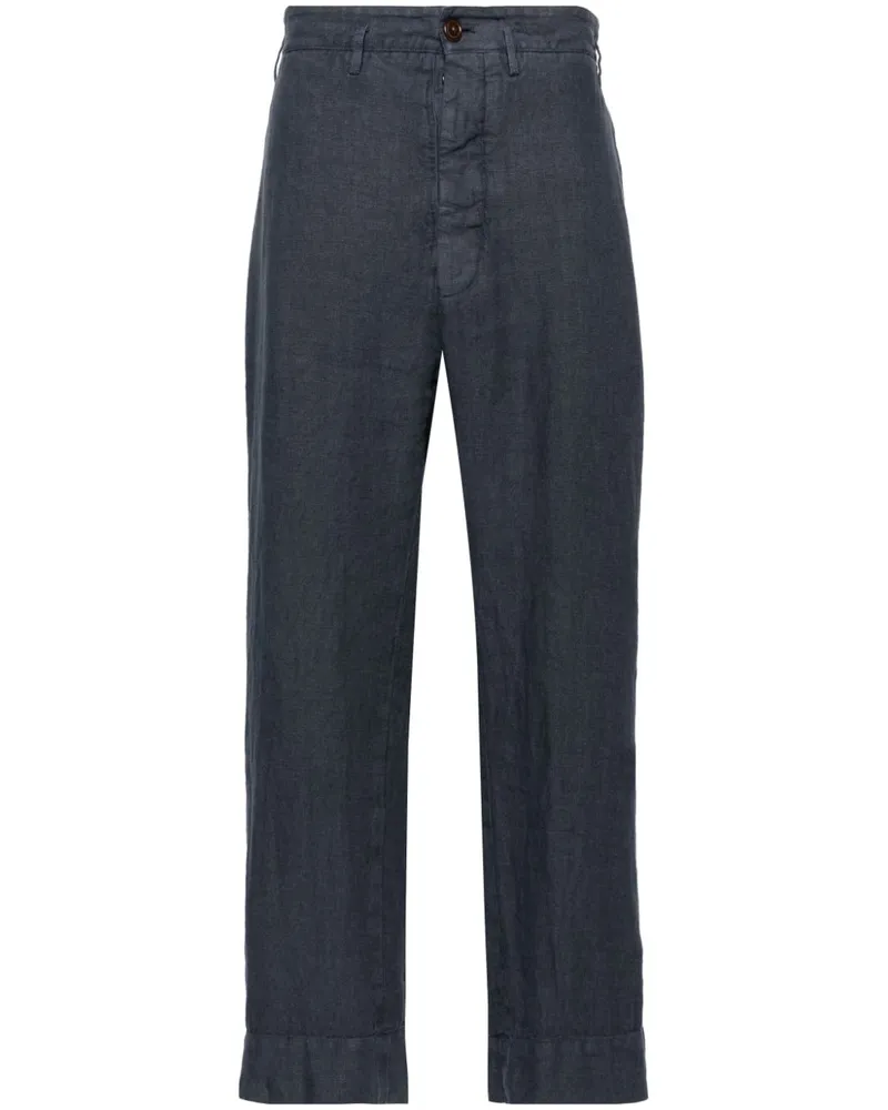 Vivienne Westwood Cropped-Hose aus Leinen - Blau Blau