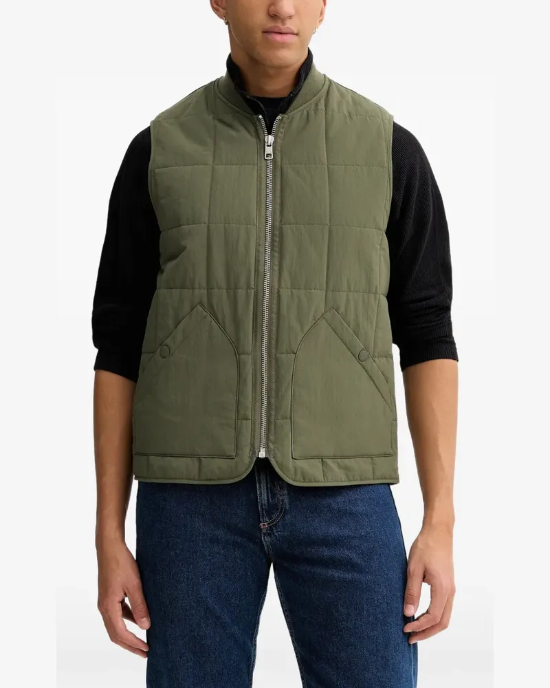 Marc O'Polo Wasserabweisende Weste mit Steppung - Grün Grün