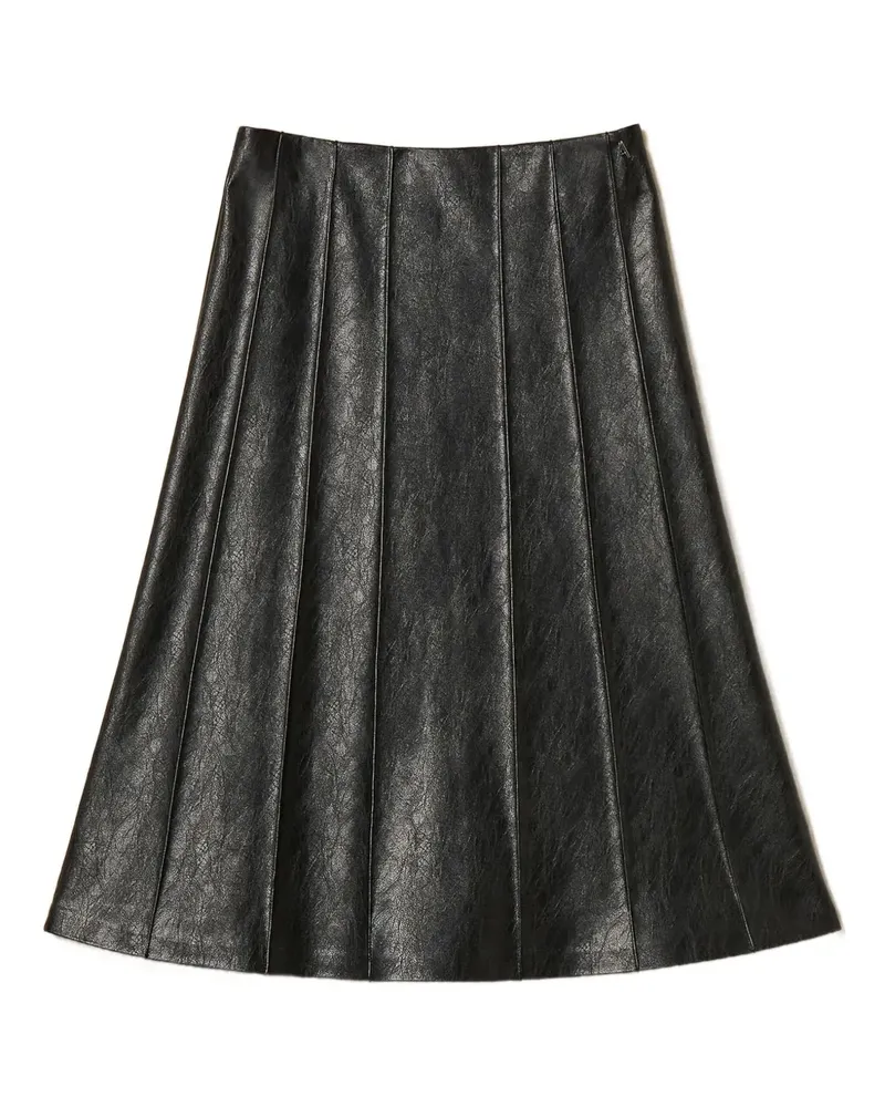 Twin-Set pleated-effetc midi skirt - Schwarz Schwarz