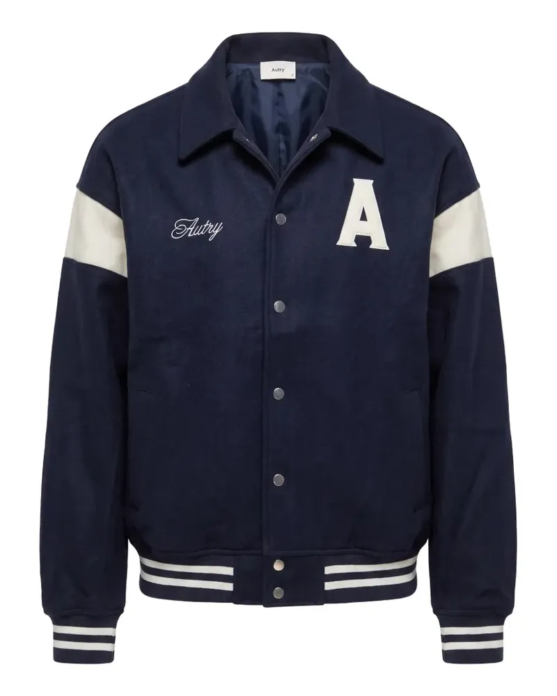 AUTRY logo-patch panelled jacket - Blau Blau