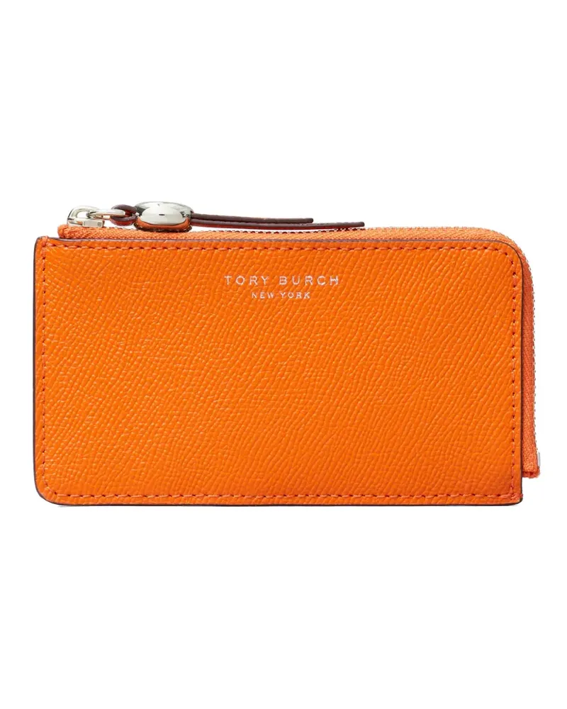 Tory Burch Romy zip card case - Orange Orange