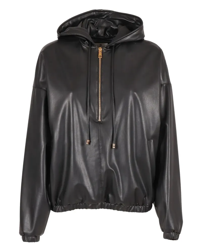 Elisabetta Franchi Hoodie mit Reißverschluss - Schwarz Schwarz