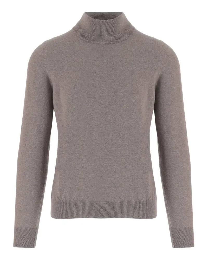 Tagliatore Pullover mit Stehkragen - Braun Braun