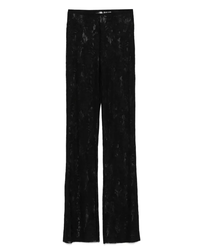 Norma Kamali Hose im Bootcut-Design - Schwarz Schwarz