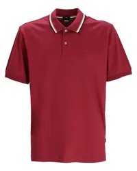 HUGO BOSS Poloshirt mit Logo-Print Rot