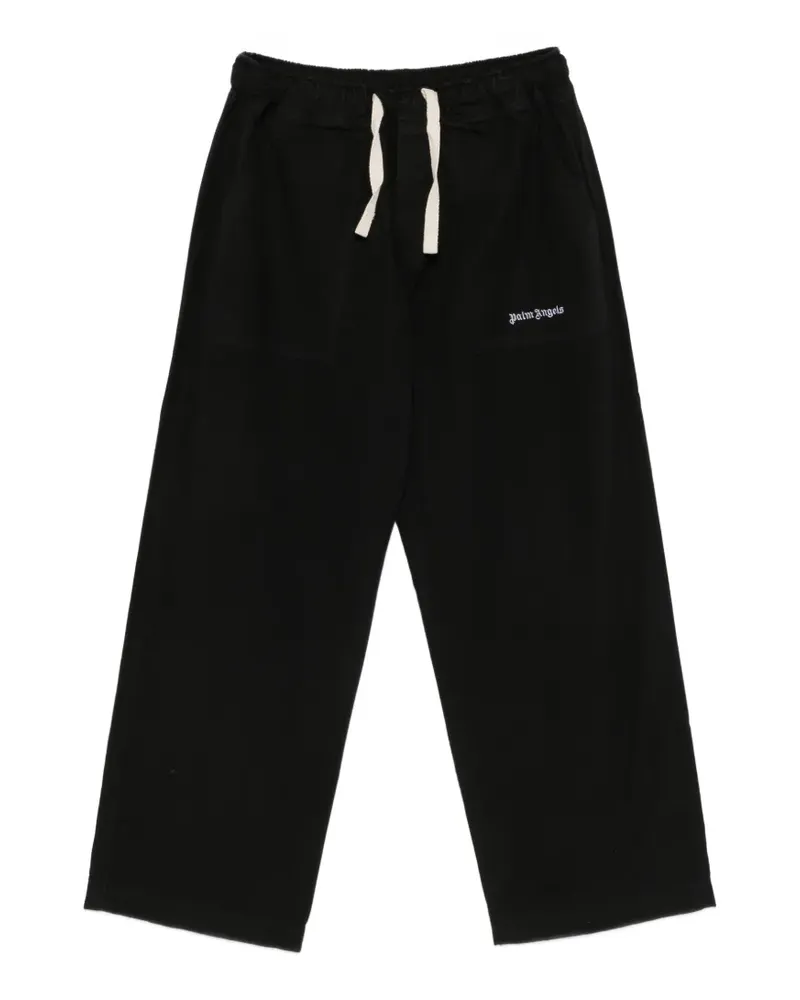 Palm Angels Hose mit Kordelzug - Schwarz Schwarz
