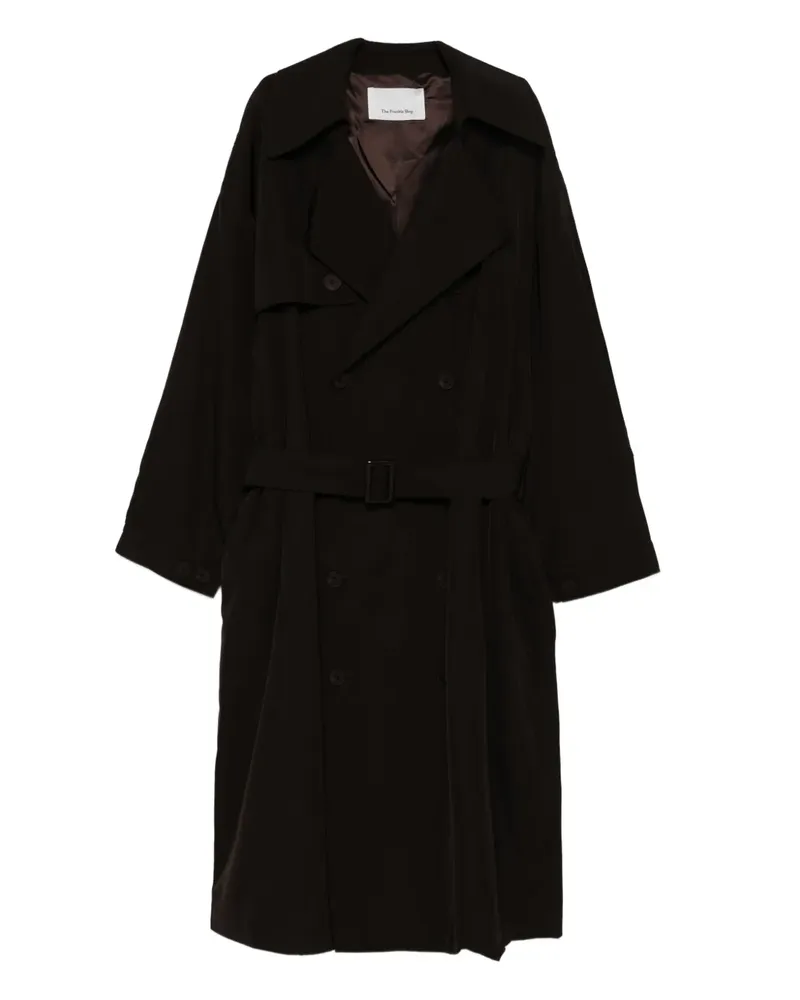 FRANKIE Shop Trenchcoat mit Gürtel - Braun Braun