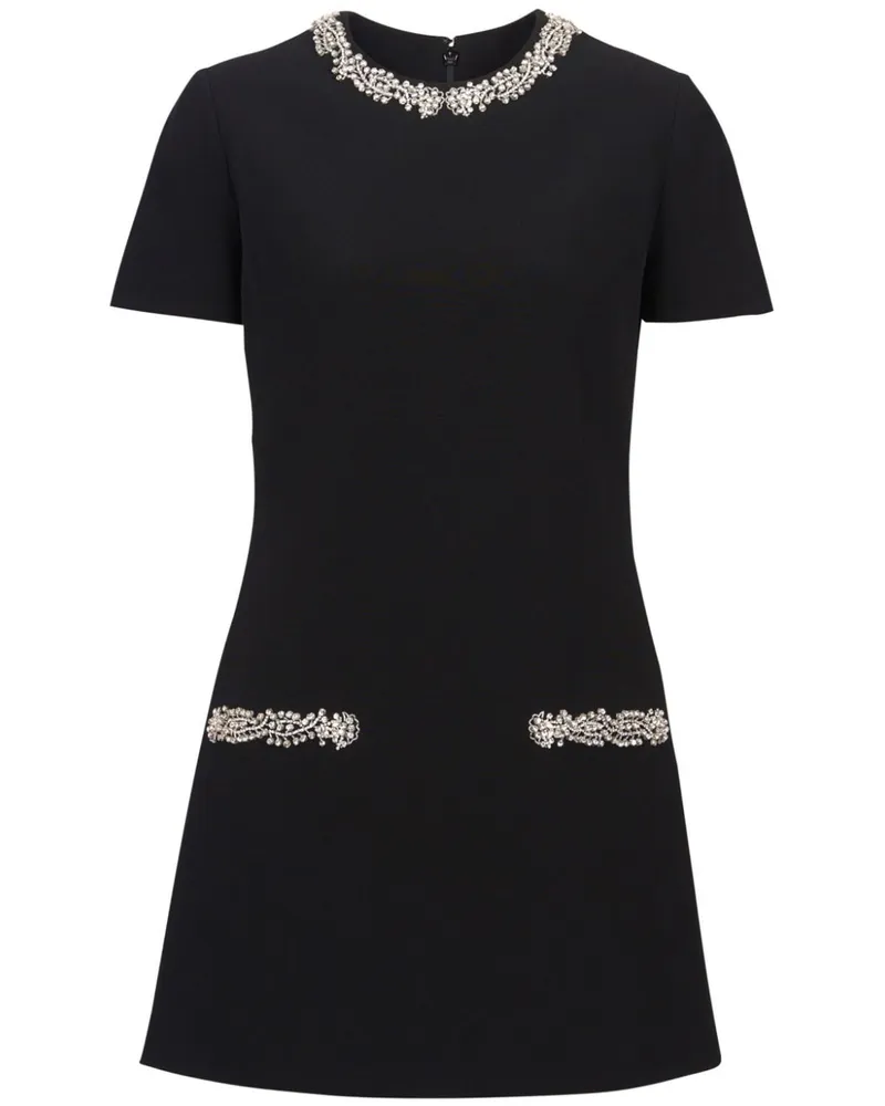 Balmain Besticktes Kleid - Schwarz Schwarz