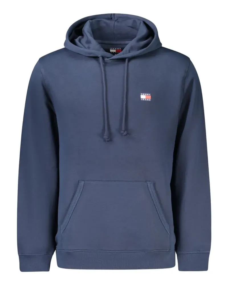 Tommy Hilfiger logo-patch hoodie - Blau Blau