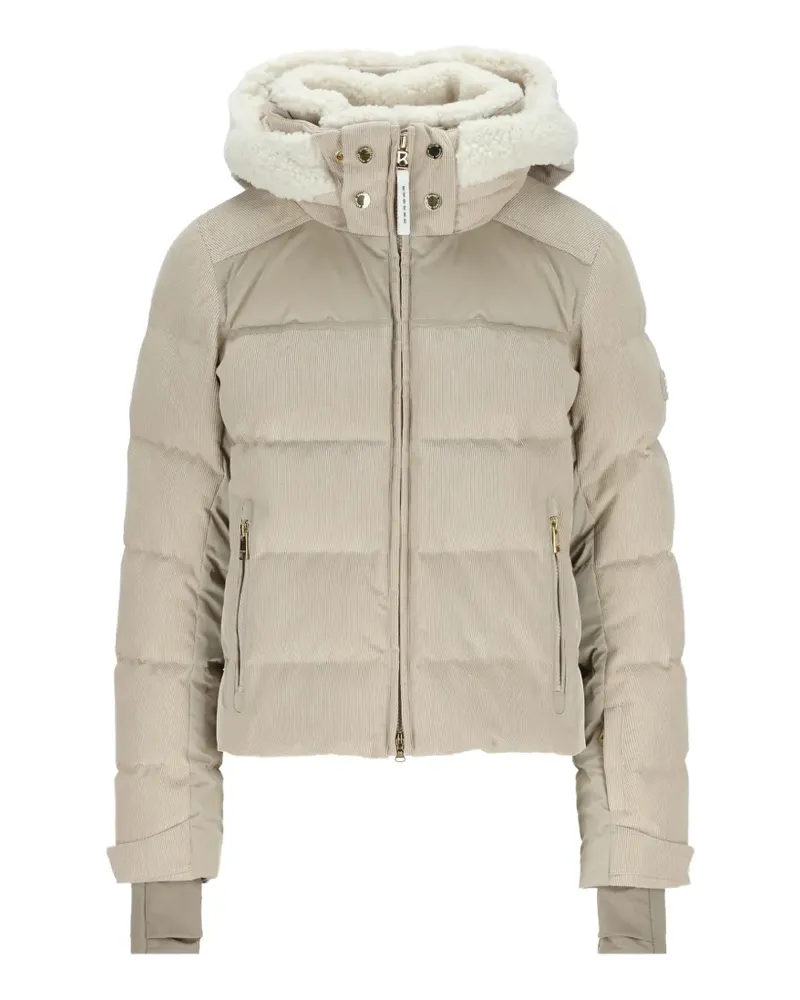 Bogner Minu Cord padded puffer jacket - Nude Nude