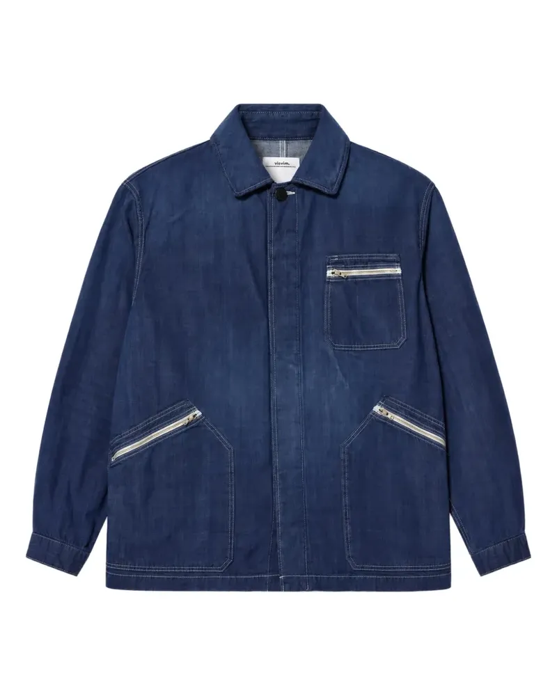 Visvim Eclair Jacke mit Reißverschlusstasche - Blau Blau