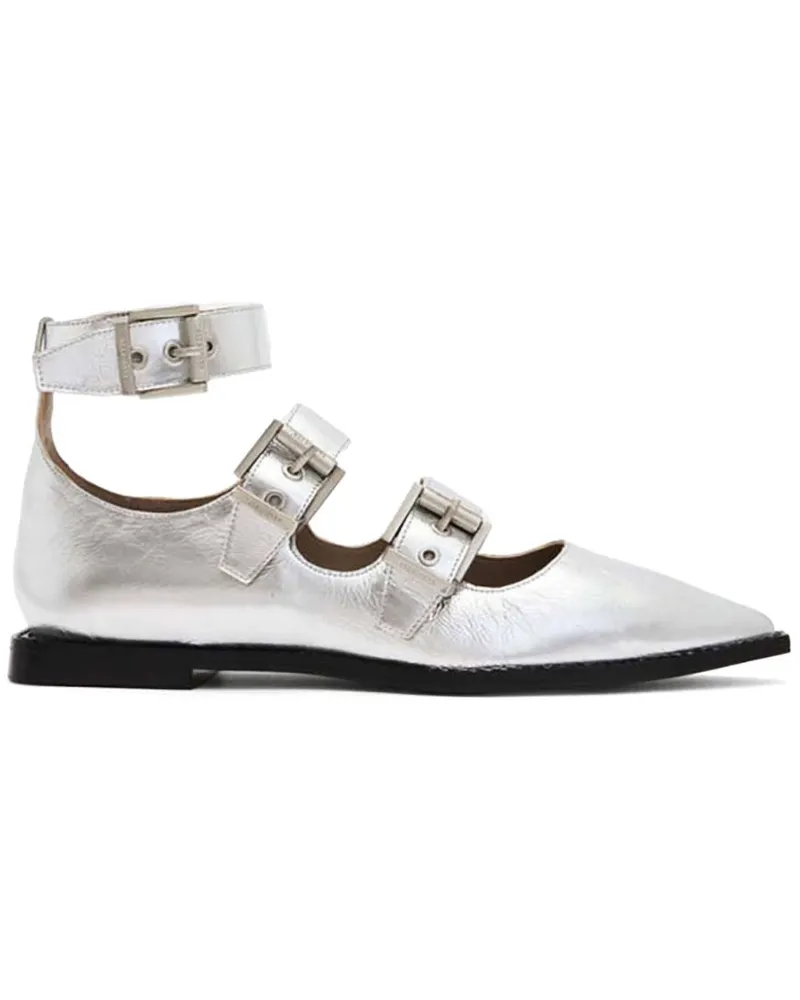 AllSaints Susan Ballerinas - Silber Silber