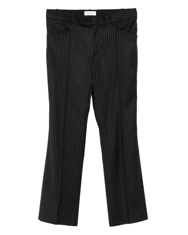 Ernest W. Baker Gestreifte Hose - Schwarz Schwarz