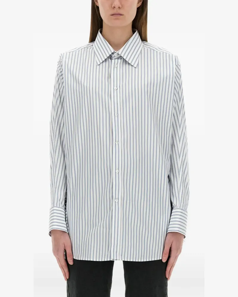 Maison Margiela striped shirt - Weiß Weiß
